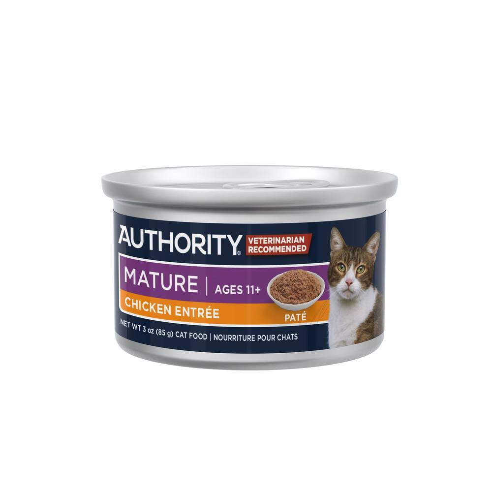 Authority® Everyday Health Senior Cat Wet Food - 3.0 Oz, Pate, With-Grain (Flavor: Chicken, Size: 3 Oz)