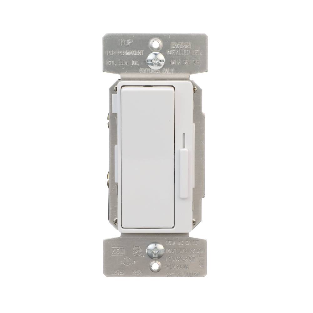 Eaton Universal dimmers Single-pole/3-way LED Decorator Light Dimmer, White (2-Pack) | DUL06P-W-2KB-LW