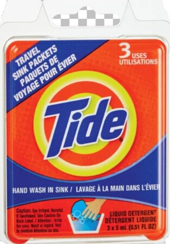 Tide Liquid Detergent Travel Sink Packets (3 x 5 ml)