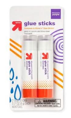 up&up Glue Stick (0.21 oz, 2 ct)