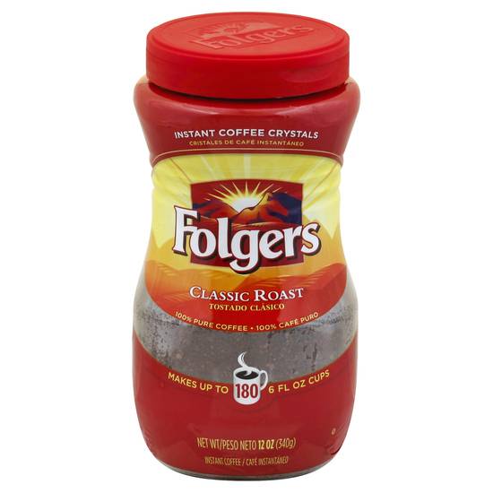 Folgers Classic Roast Instant Coffee (12 oz)