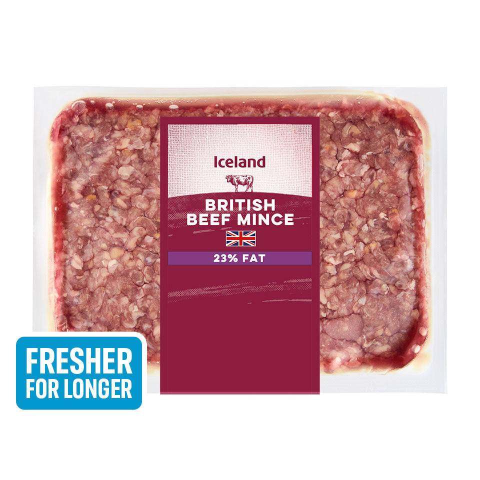 Iceland Vacpac British Beef Mince