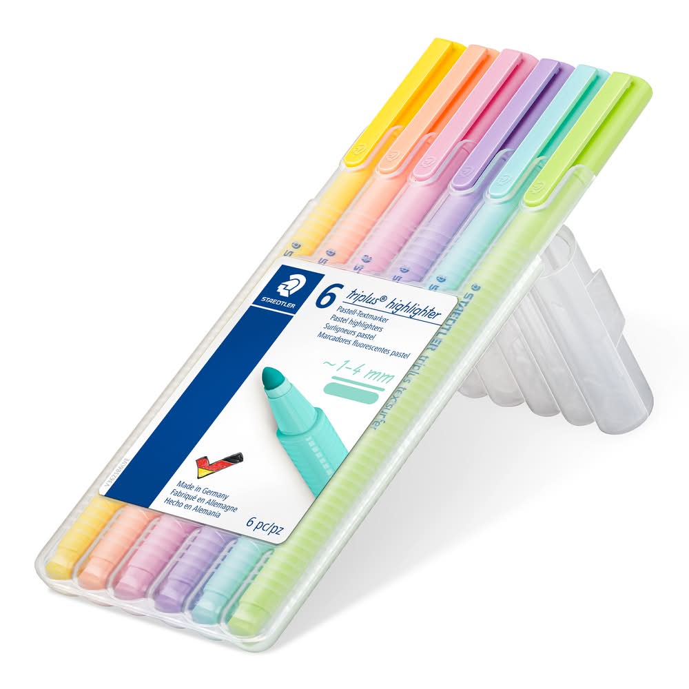 Marcadores de Colorir de Tinta Pastel Fluorescente