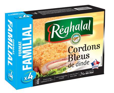 Cordon bleu de dinde Halal REGHALAL - la boite de 400g