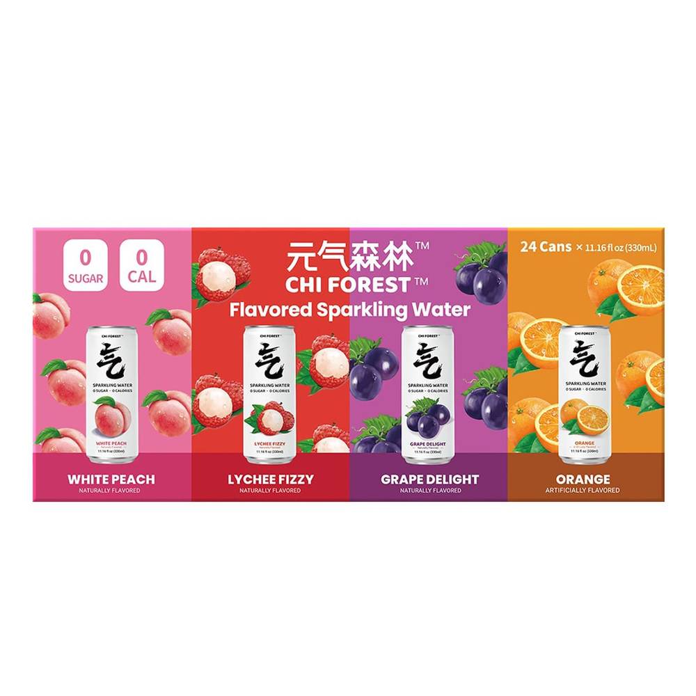 Costco - Chi Forest Flavored Sparkling Water, White Peach-Lychee