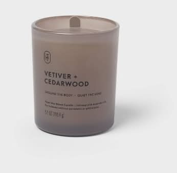 Threshold Glass Jar Candle, Vetiver-Cedarwood (5.5 oz)