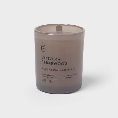 Threshold Glass Jar Candle, Vetiver-Cedarwood (5.5 oz)