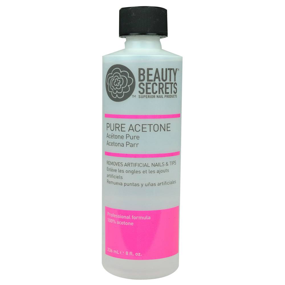 Beauty Secrets · Acetona pura (236 ml)