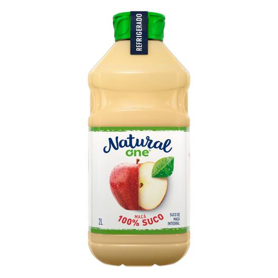 Natural one suco de maçã integral refrigerado (2l)