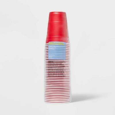 up&up Heavy Duty Plastic Cups, Red (36 ct)