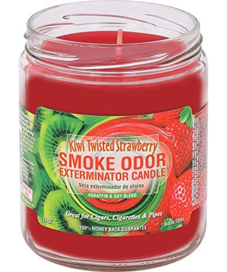 Smoke Odor Exterminator Jar Candle, Kiwi Twisted Strawberry