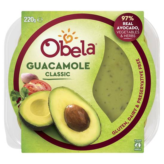 Obela Classic Guacamole Dip 220g