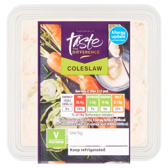 Sainsbury's Taste the Difference Coleslaw (180g)