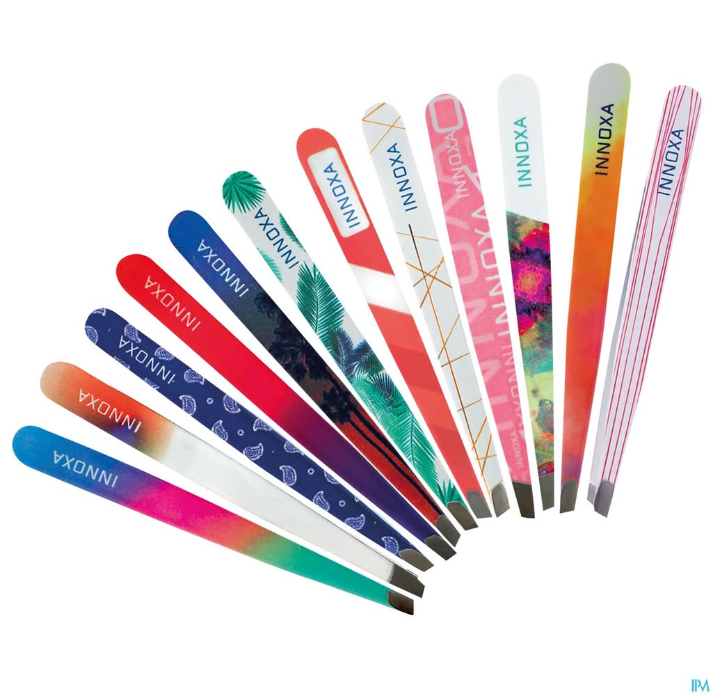 Innoxa Pince A Epiler Mors Biais Motif 9cm6