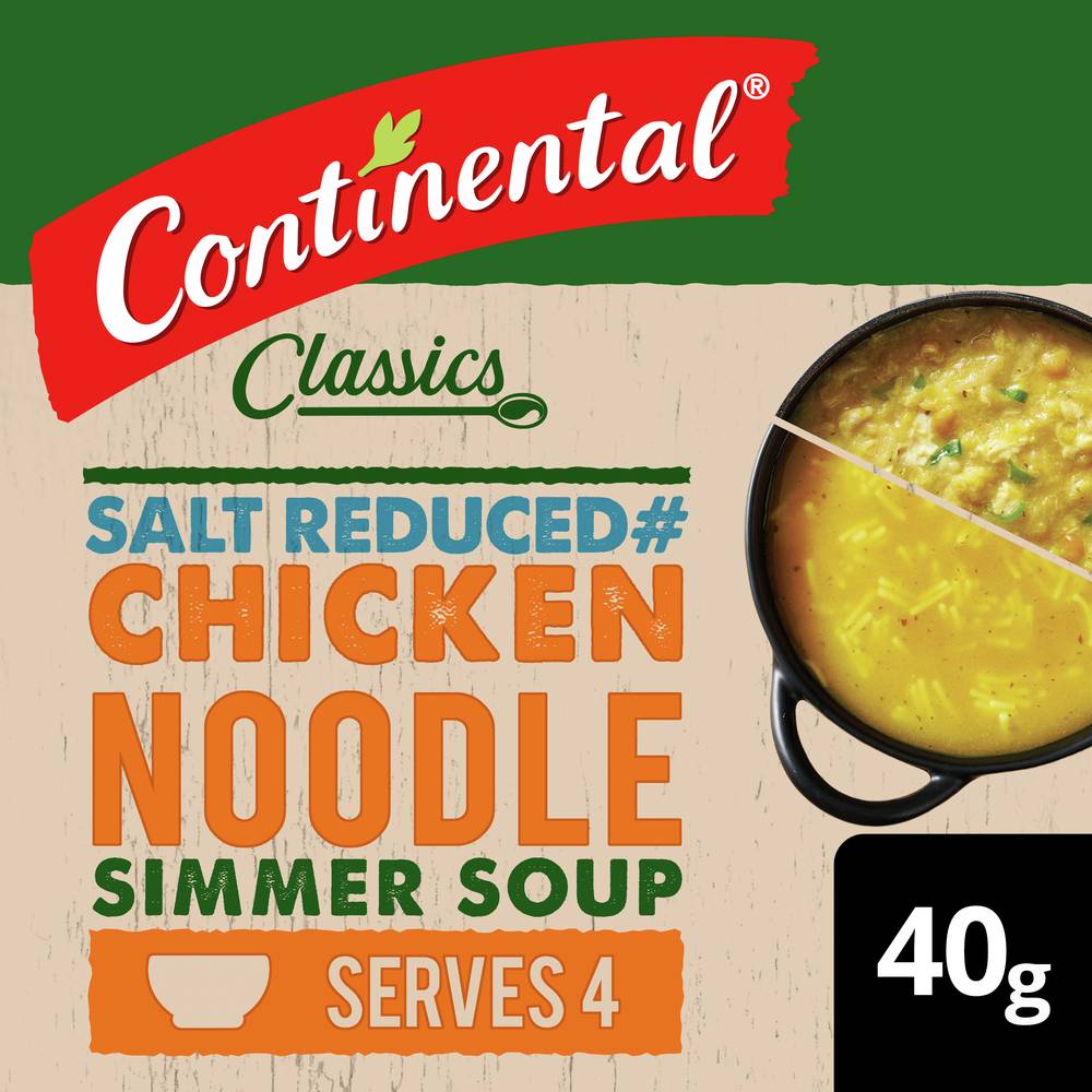 Continental Classics Salt Reduced Chicken Noodle Simmer Soup (40g)