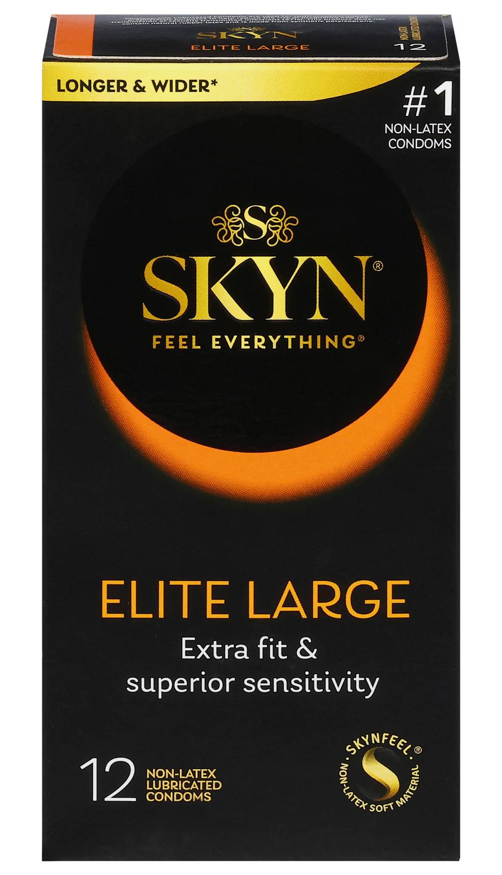 Skyn Elite Large Non-Latex Lubricated Condoms (12 ct)