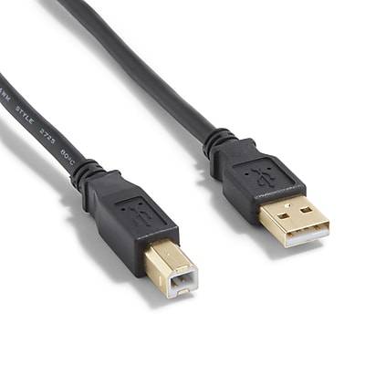NXT Technologies™ 16' USB B to USB A Cable, Male to Male, Black (NX29931)