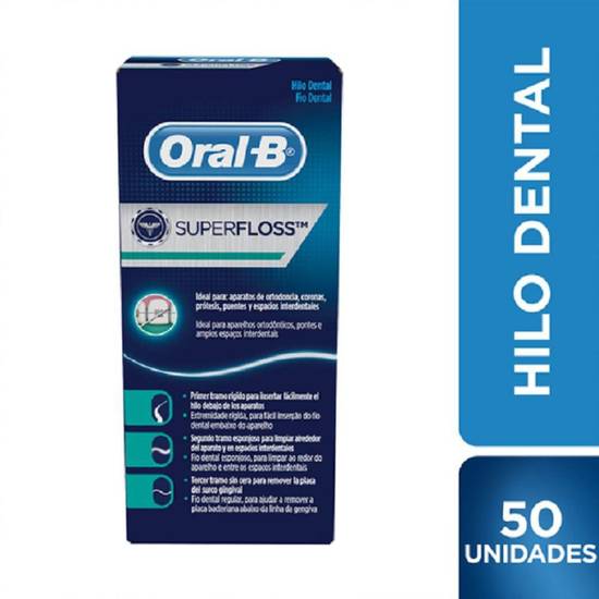 Oral B super floss 50 u. Hilo dental