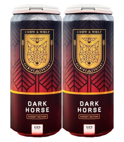 Crow & Wolf Brewing Company Dark Horse Sorbet Seltzer (4 x 16 oz)