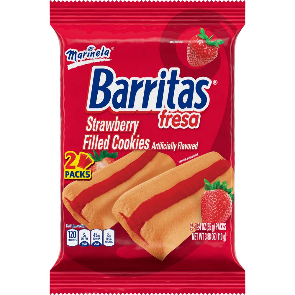 Marinela Barritas Strawberry Filled Cookies (2 ct)