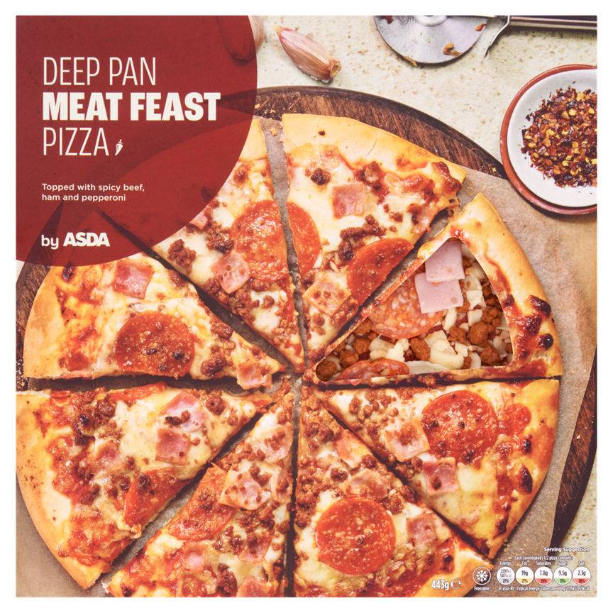 Asda Deep Pan Meat Feast Pizza