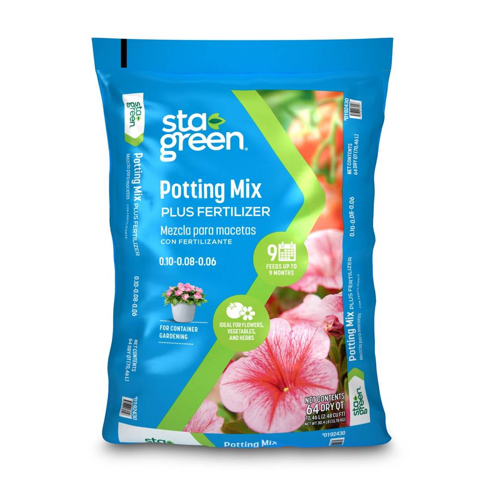 Sta-Green 64-Quart Vegetable and Flower Potting Soil Mix | 192430