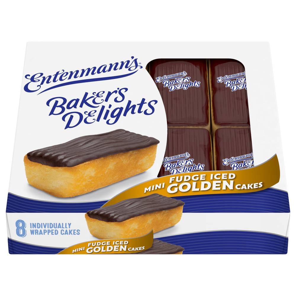 Entenmann's Mini Fudge Iced Golden Cakes (13.2 oz)