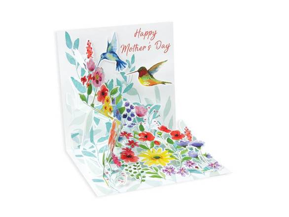 Up With Paper Mother's Day Hummingbird Song Pop-Up Card (1 ct)