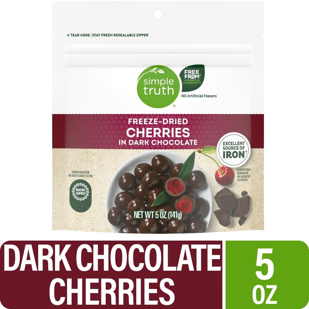 Simple Truth Freeze Dried Cherries in Dark Chocolate (5 oz)