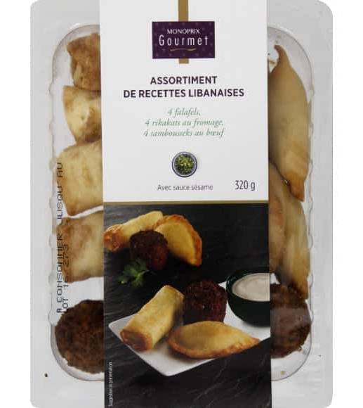 Monoprix Gourmet - Assortiment de recettes libanaises avec sauce sésame (12)