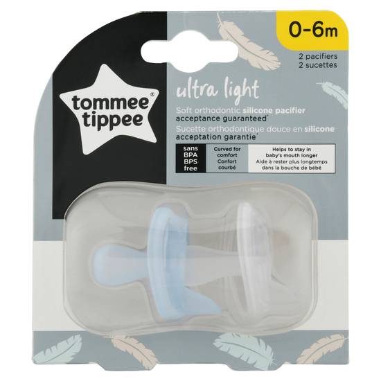 Tommee Tippee Ultra Light Silicone Pacifier (0-6m)