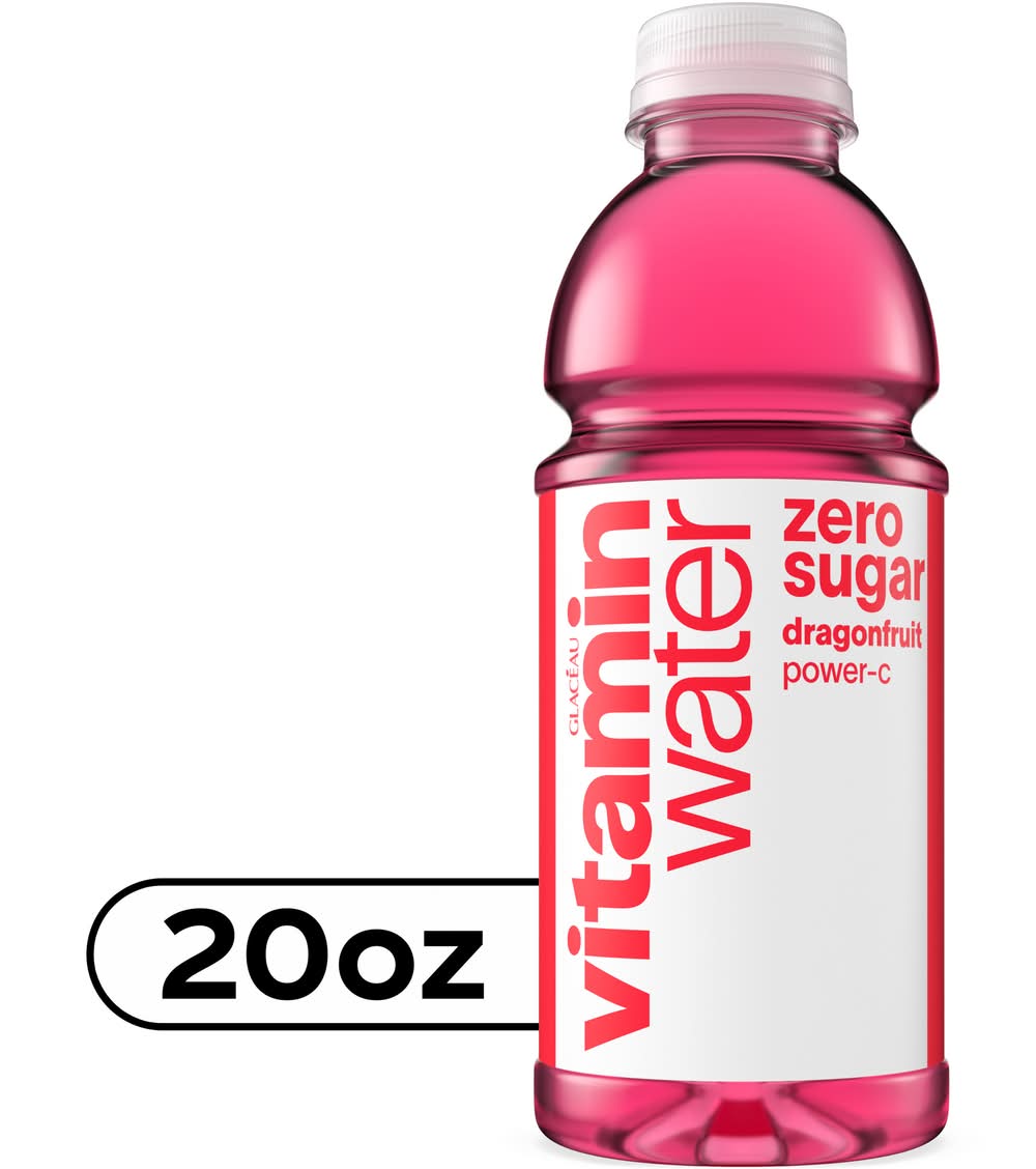 Vitaminwater Zero Sugar Power-C Nutrient Enhanced Water, Dragonfruit (20 fl oz)