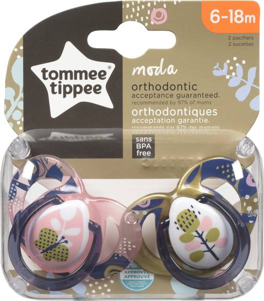 Tommee tippee sucette moda closer to nature de tommee tippee, 6-18