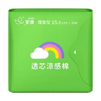 愛康透芯涼感棉護墊型20片