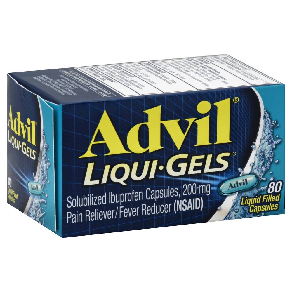Advil Solubilized Ibuprofen 200 mg Liqui-Gels (80 ct)