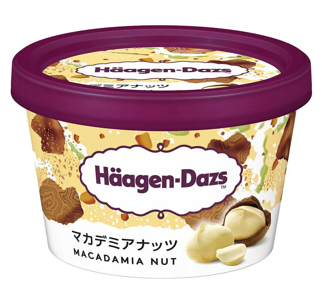 ハーゲンダッツ ミニカップ アイスクリーム - マカデミアナッツ (110mL)