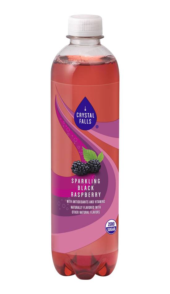 Crystal Falls Sparkling Water, Black Raspberry (17 fl oz)