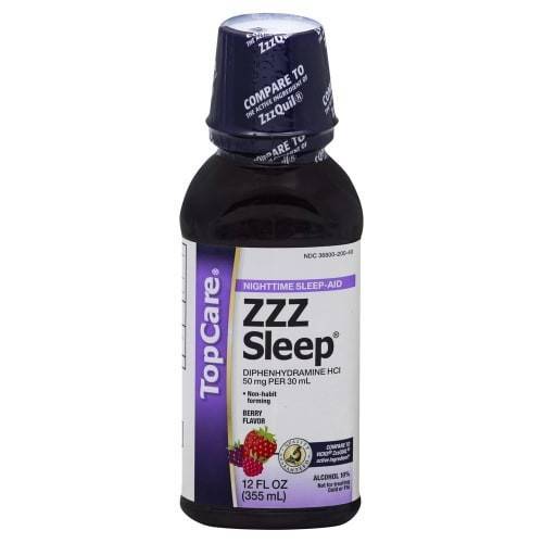 TopCare Zzz Sleep Diphenhydramine Hci 50 mg Syrup (12 fl oz)