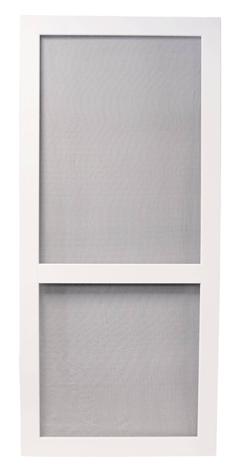 RELIABILT 36-in x 80-in White Vinyl Hinged Screen Door | V1B36D