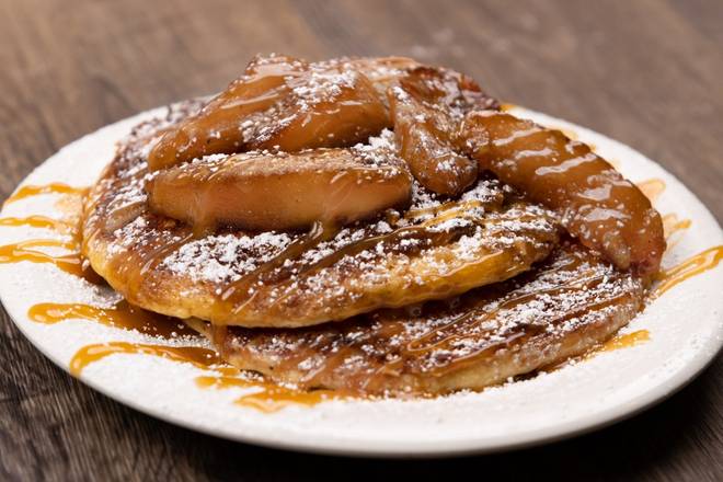 Caramel Apple Crisp Pancakes