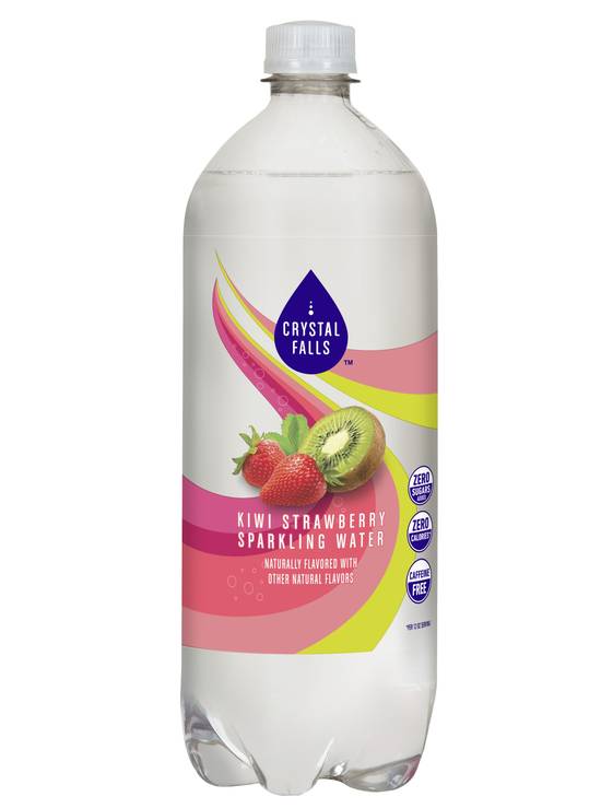 Crystal Sparkling Water, Kiwi Strawberry (33.8 fl oz)