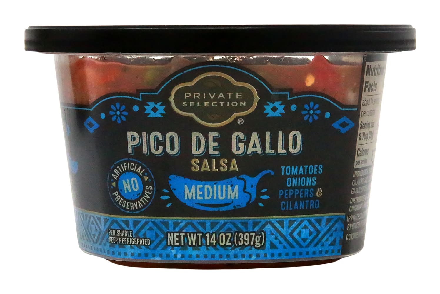 Pico De Gallo Medium Salsa, Tomatoes-Onion-Peppers-Cilantro (14 oz)