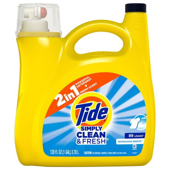 Tide Simply Clean & Fresh Refreshing Breeze Detergent (1 gal)