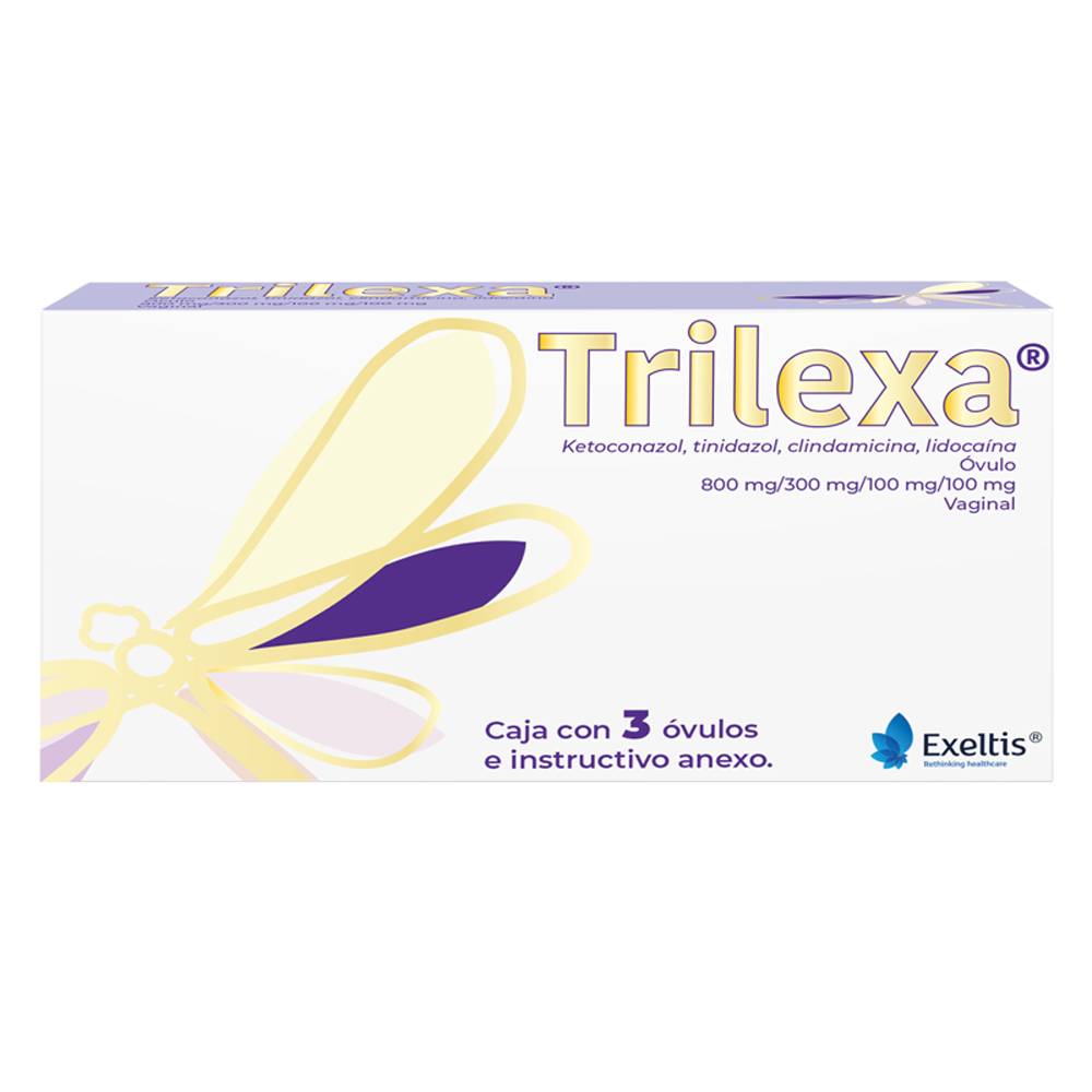 Exeltis trilexa óvulos 800 mg/ 100 mg/ 100 mg (3 un)