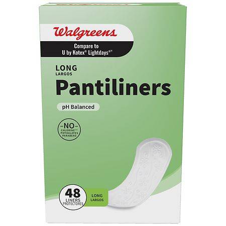 Walgreens Long Pantiliners Unscented (48 ct)