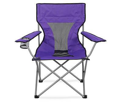 Folding Quad Chair With Carrying Bag (purple)