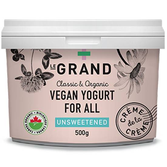 Le Grand Vegan Yogurt Organic Unsweetened (500 g)