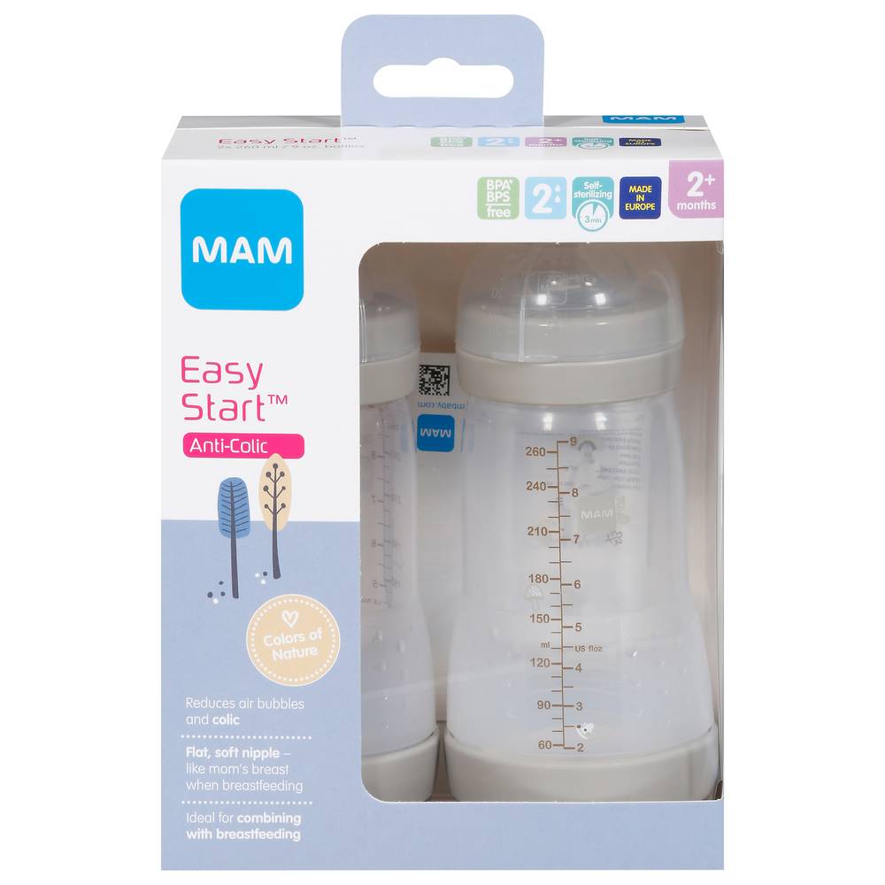 MAM Easy Start 2+ Months Anti-Colic Breastfeeding Bottles