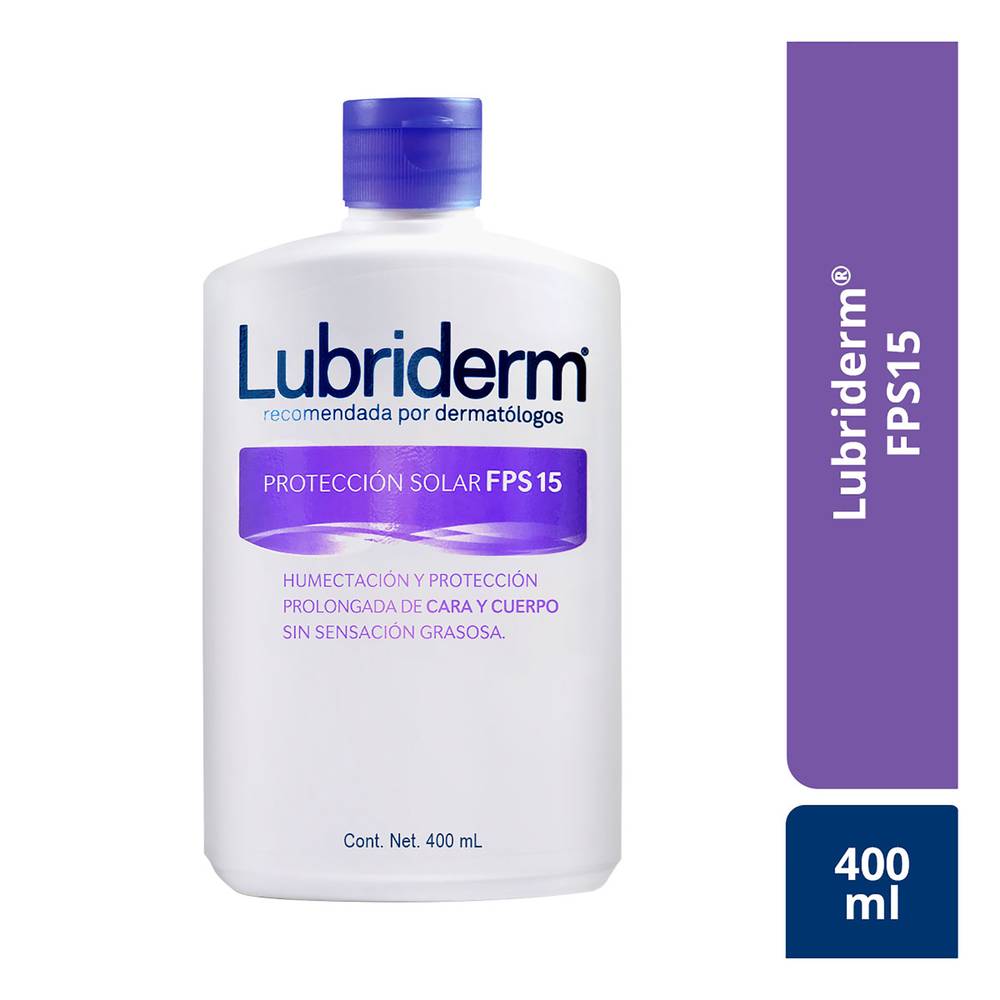 Lubriderm protección solar en crema fps 15