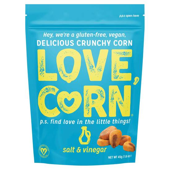 Love Corn Salt & Vinegar Crunchy Corn Snack 45g